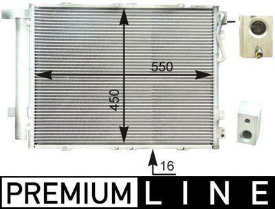 Condenser, air conditioning MAHLE AC 429 000P