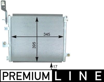 Condenser, air conditioning MAHLE AC 432 000P