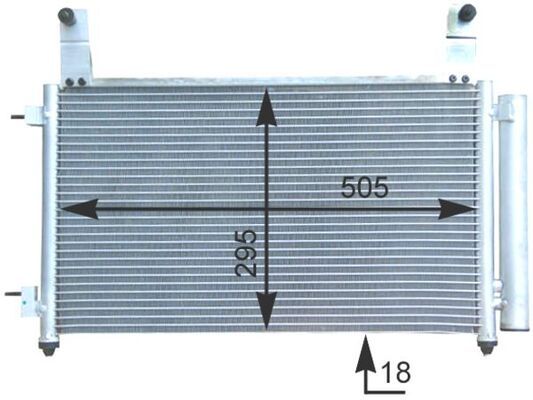 MAHLE AC 435 000S Condenser, air conditioning