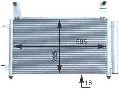Condenser, air conditioning MAHLE AC 435 000S