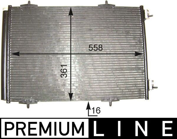 MAHLE AC 466 000P Condenser, air conditioning