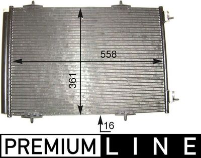 Condenser, air conditioning MAHLE AC 466 000P