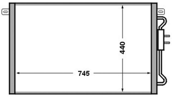 MAHLE AC 513 000S Condenser, air conditioning