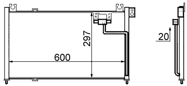 MAHLE AC 523 000S Condenser, air conditioning