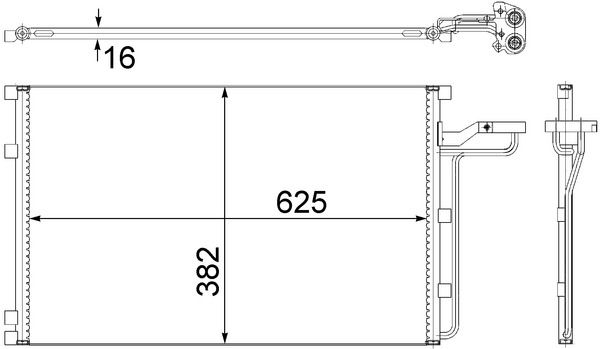 MAHLE AC 551 001S Condenser, air conditioning