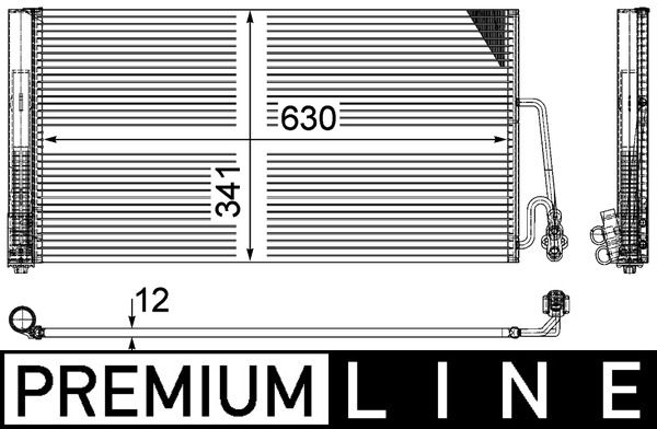 MAHLE AC 590 000P Condenser, air conditioning