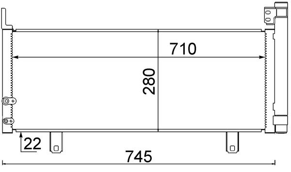 MAHLE AC 639 000S Condenser, air conditioning