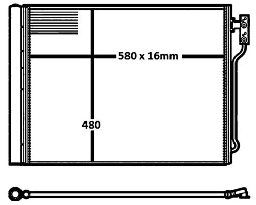 MAHLE AC 655 000S Condenser, air conditioning