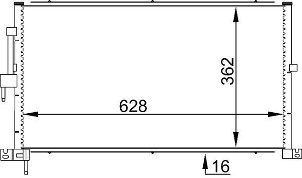 MAHLE AC 687 001S Condenser, air conditioning