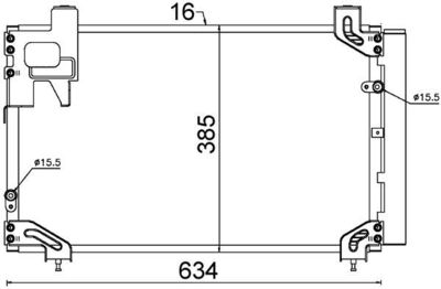 Condenser, air conditioning MAHLE AC 711 000S