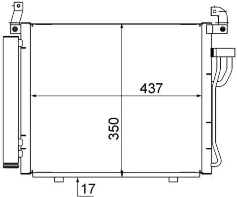 MAHLE AC 712 000S Condenser, air conditioning