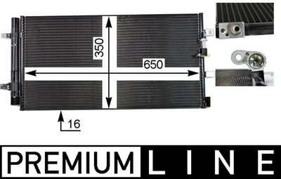 Condenser, air conditioning MAHLE AC 738 000P