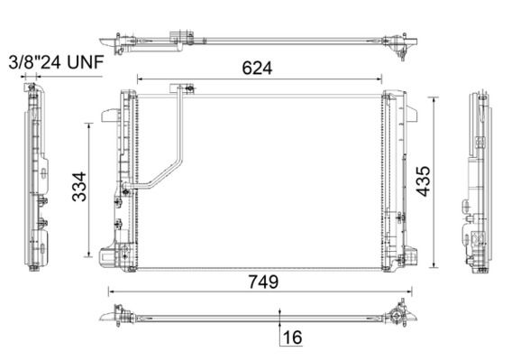 MAHLE AC 786 000P Condenser, air conditioning