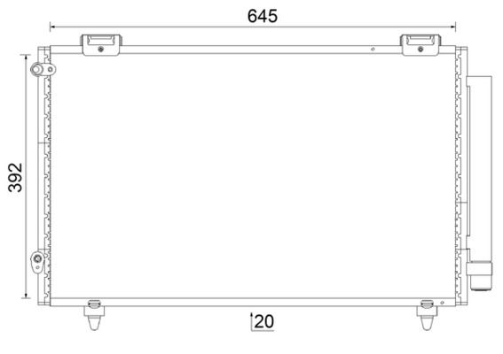MAHLE AC 789 000S Condenser, air conditioning