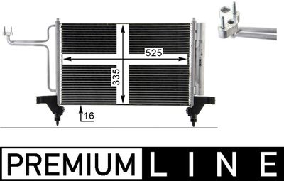 Condenser, air conditioning MAHLE AC 790 000P