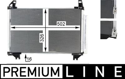 Condenser, air conditioning MAHLE AC 793 000P