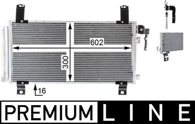 Condenser, air conditioning MAHLE AC 794 000P