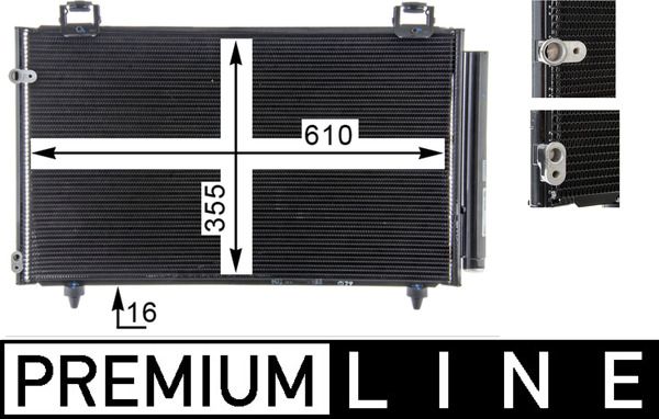 MAHLE AC 797 000P Condenser, air conditioning