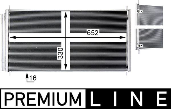 MAHLE AC 799 000P Condenser, air conditioning