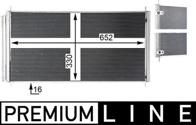 Condenser, air conditioning MAHLE AC 799 000P