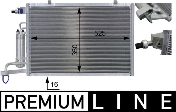 MAHLE AC 8 000P Condenser, air conditioning