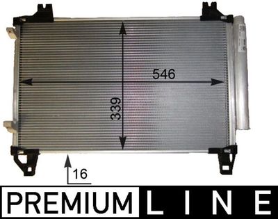 Condenser, air conditioning MAHLE AC 800 000P