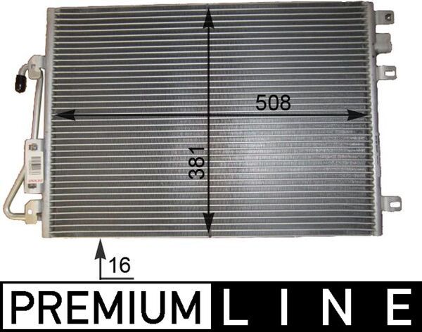 MAHLE AC 802 000P Condenser, air conditioning
