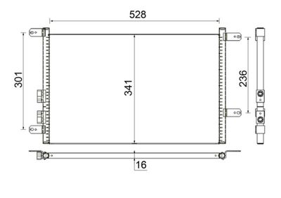 Condenser, air conditioning MAHLE AC 804 000S