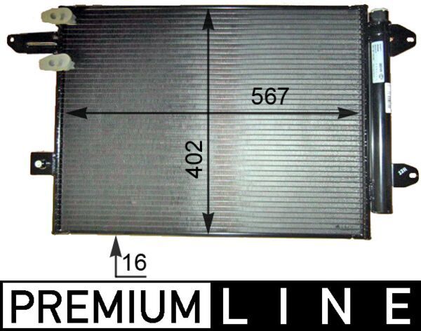 MAHLE AC 805 000P Condenser, air conditioning