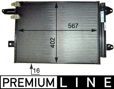 Condenser, air conditioning MAHLE AC 805 000P