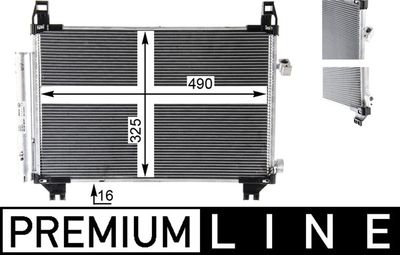 Condenser, air conditioning MAHLE AC 806 000P