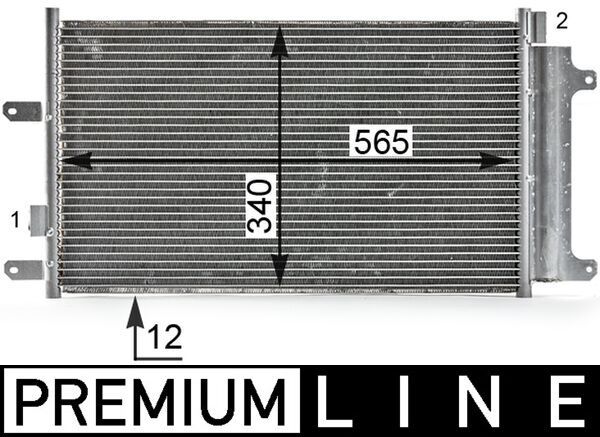 MAHLE AC 808 000P Condenser, air conditioning