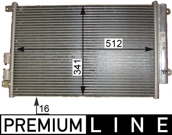 MAHLE AC 809 000P Condenser, air conditioning