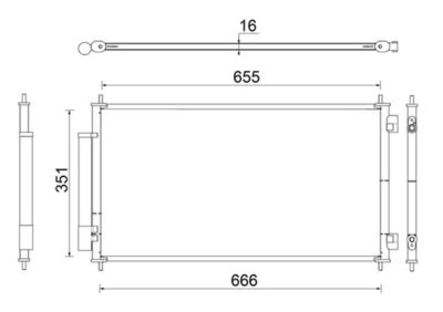 Condenser, air conditioning MAHLE AC 811 000S