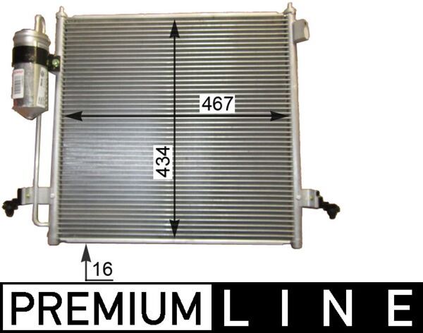 MAHLE AC 815 000P Condenser, air conditioning