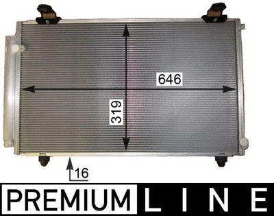 Condenser, air conditioning MAHLE AC 817 000P