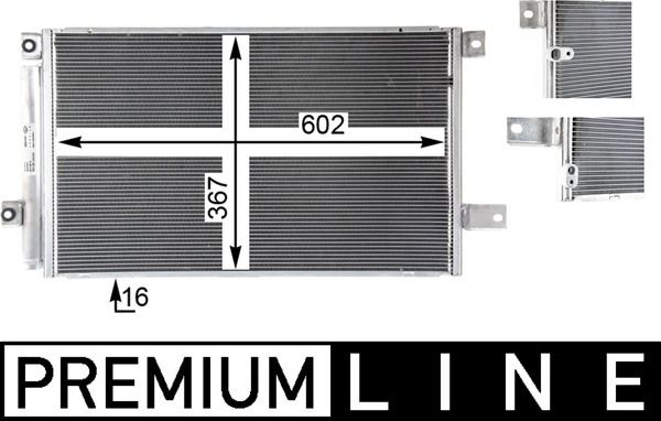 MAHLE AC 819 000P Condenser, air conditioning