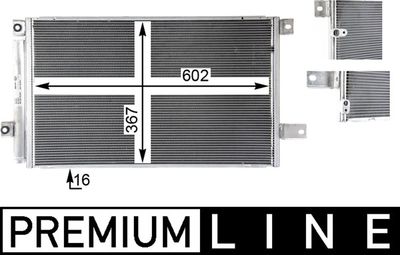 Condenser, air conditioning MAHLE AC 819 000P