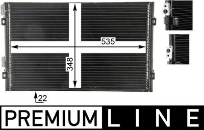 Condenser, air conditioning MAHLE AC 820 000P