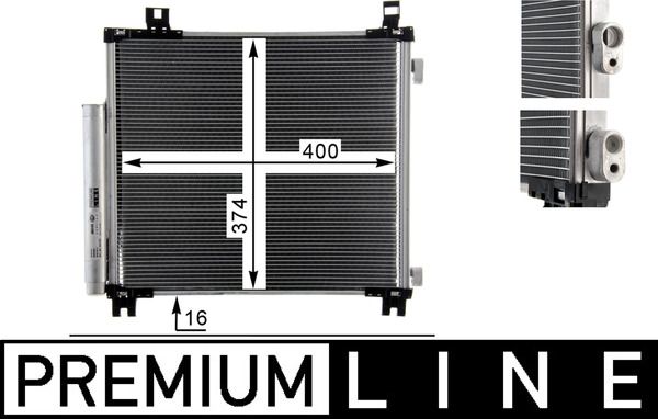 MAHLE AC 825 000P Condenser, air conditioning