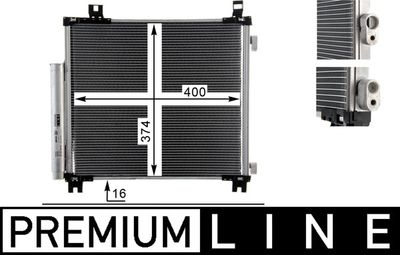 Condenser, air conditioning MAHLE AC 825 000P