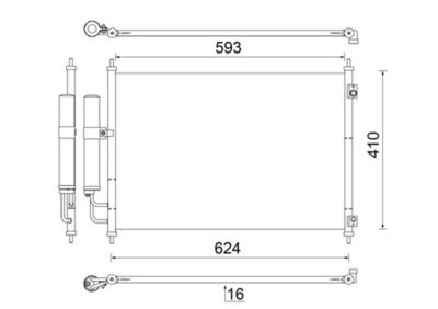 Condenser, air conditioning MAHLE AC 829 000S