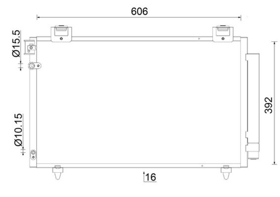 MAHLE AC 831 000S Condenser, air conditioning