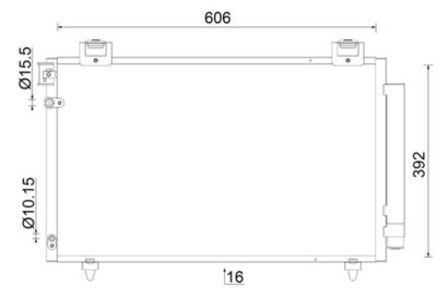 Condenser, air conditioning MAHLE AC 831 000S
