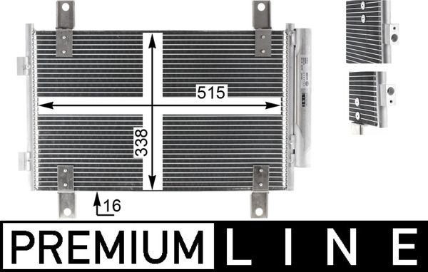 MAHLE AC 833 000P Condenser, air conditioning