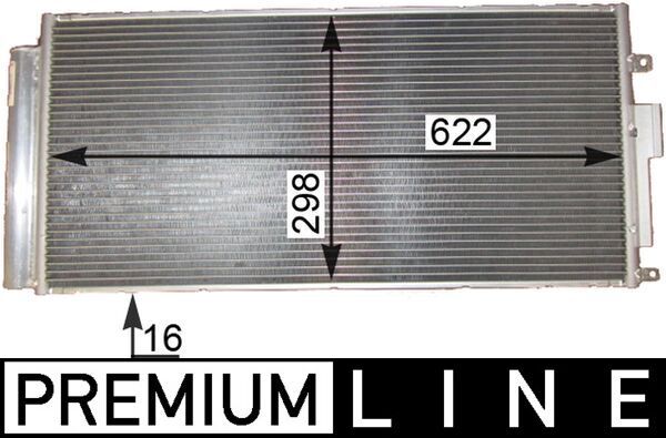 MAHLE AC 839 000P Condenser, air conditioning