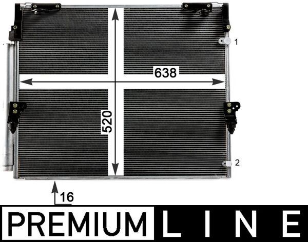 MAHLE AC 840 000P Condenser, air conditioning