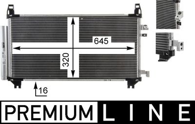 Condenser, air conditioning MAHLE AC 841 000P