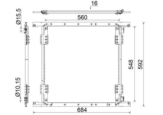 MAHLE AC 852 000S Condenser, air conditioning