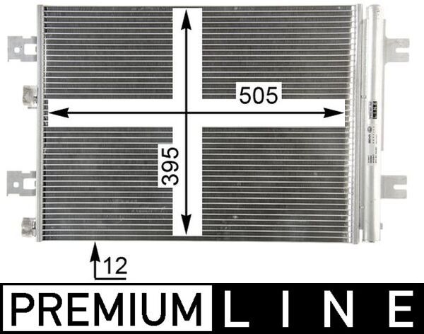 MAHLE AC 858 000P Condenser, air conditioning